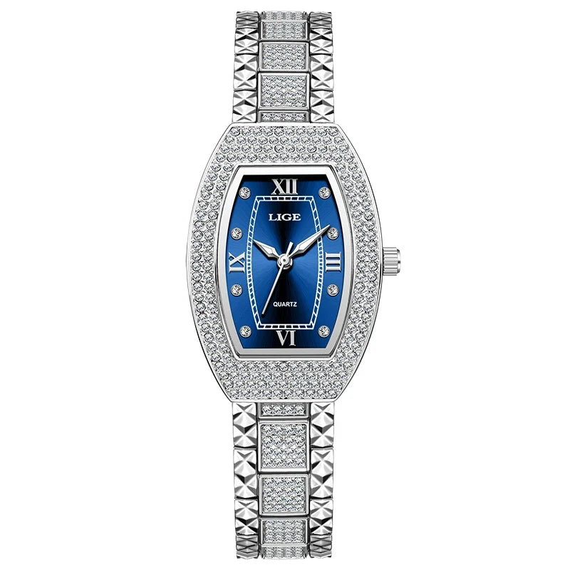 Women's Diamond Crystal Stainless Steel Dress Watch