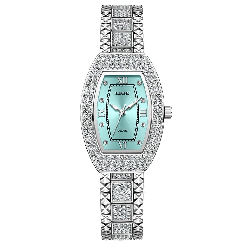 Women's Diamond Crystal Stainless Steel Dress Watch