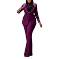 2 Pieces Women's Sets Autumn Winter Long Sleeve Pearl Blazers Suit Tops And Pants Suits Two Piece Set Tracksuit Outfit 2026