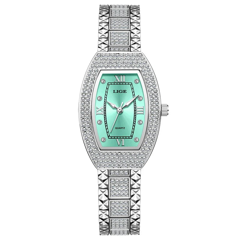 Women's Diamond Crystal Stainless Steel Dress Watch