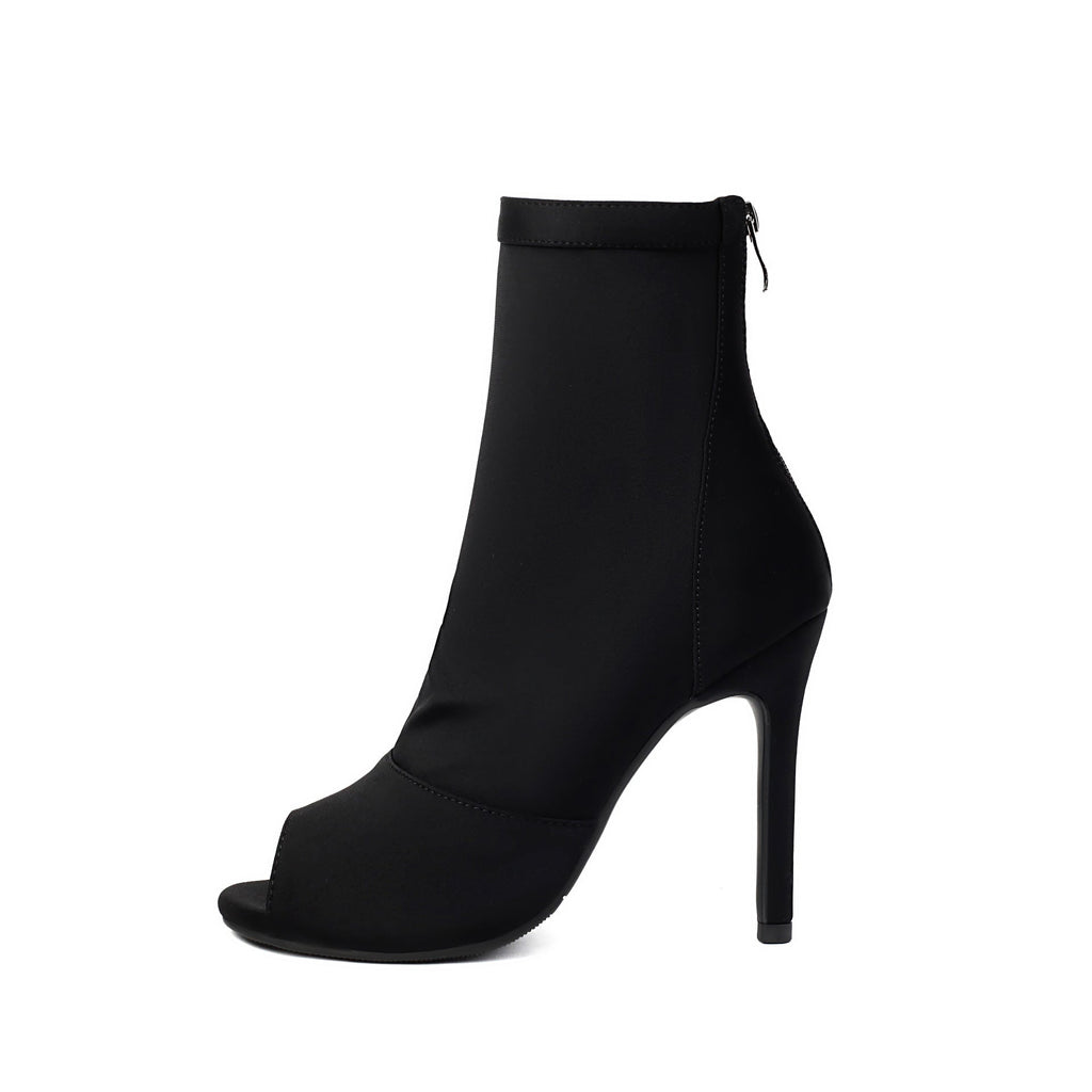 High-heeled Women's Stiletto Boots With Fishmouth.